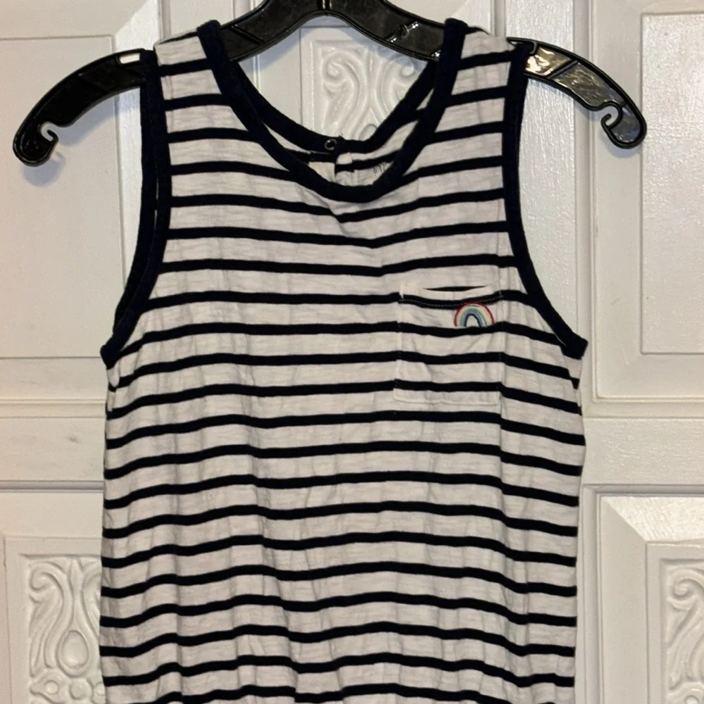 Gap Kids Cute Nautical Navy & White Shorts Romper Size XXL